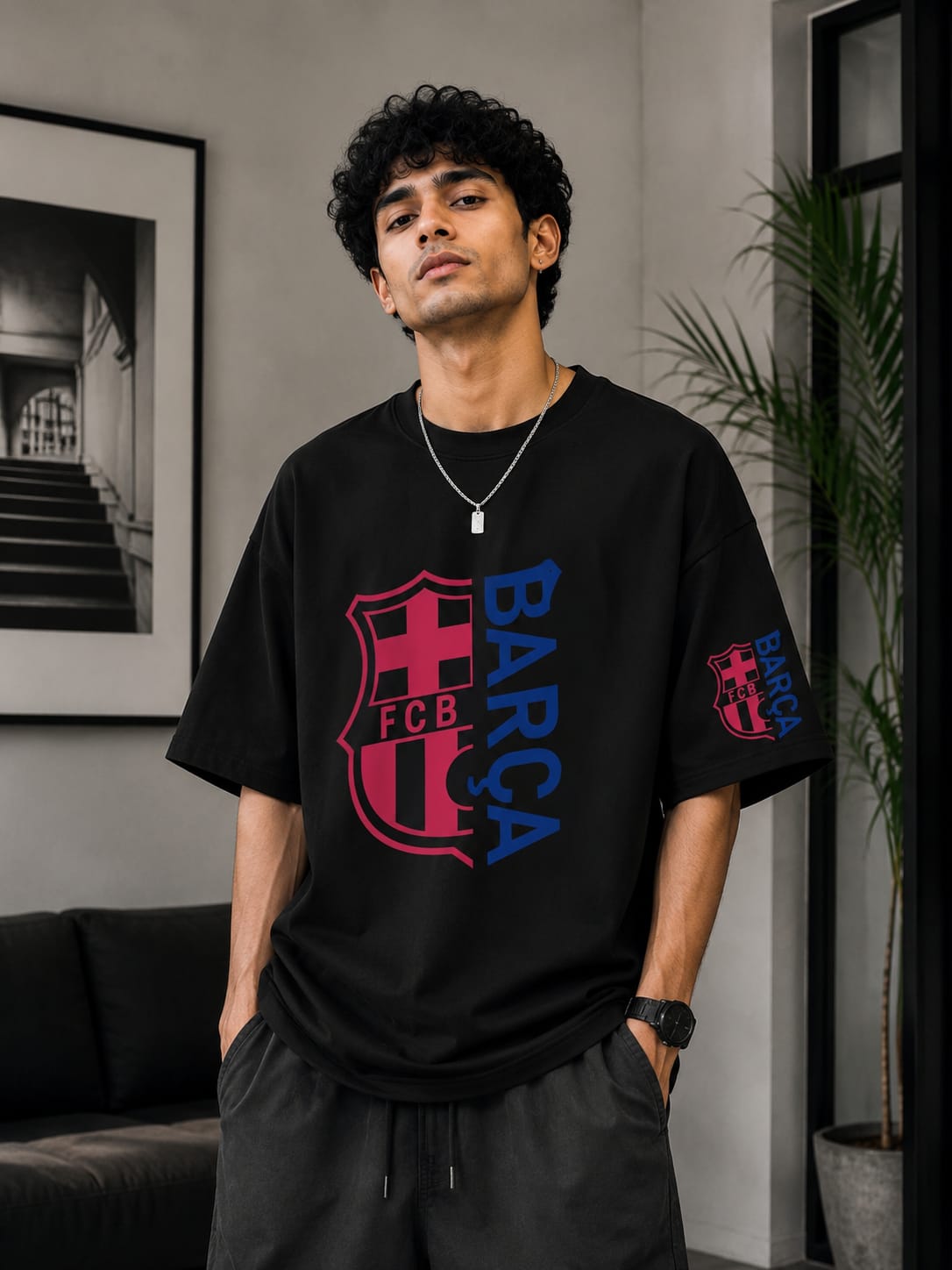 ড্রপ শোল্ডার টি শার্ট
